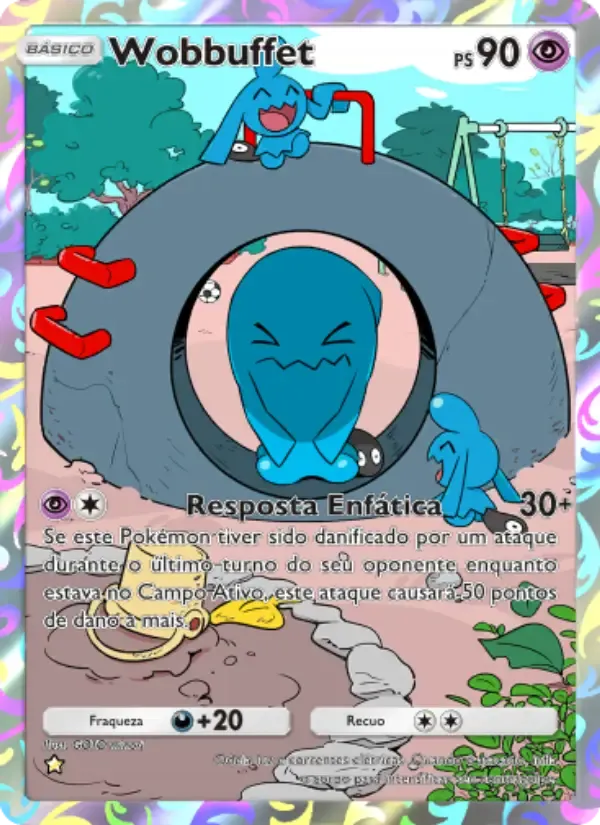 Wobbuffet card in Portuguese