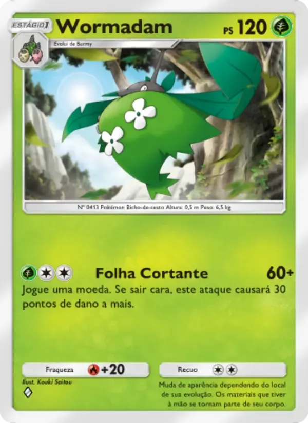 Wormadam card in Portuguese