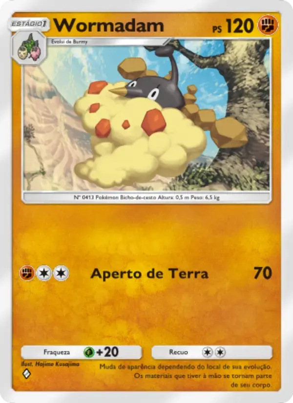 Wormadam card in Portuguese