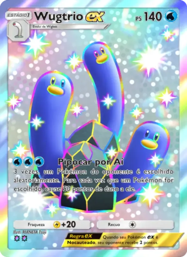 Wugtrio ex card in Portuguese