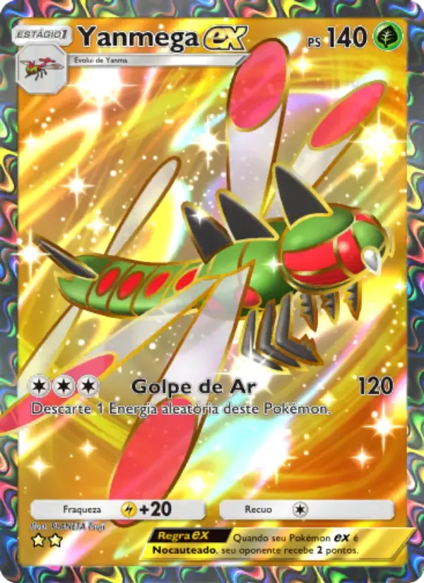 Yanmega ex card in Portuguese