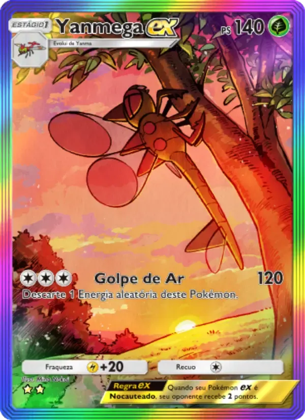 Yanmega ex card in Portuguese