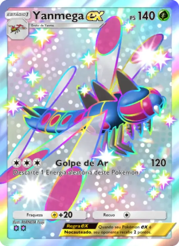 Yanmega ex card in Portuguese