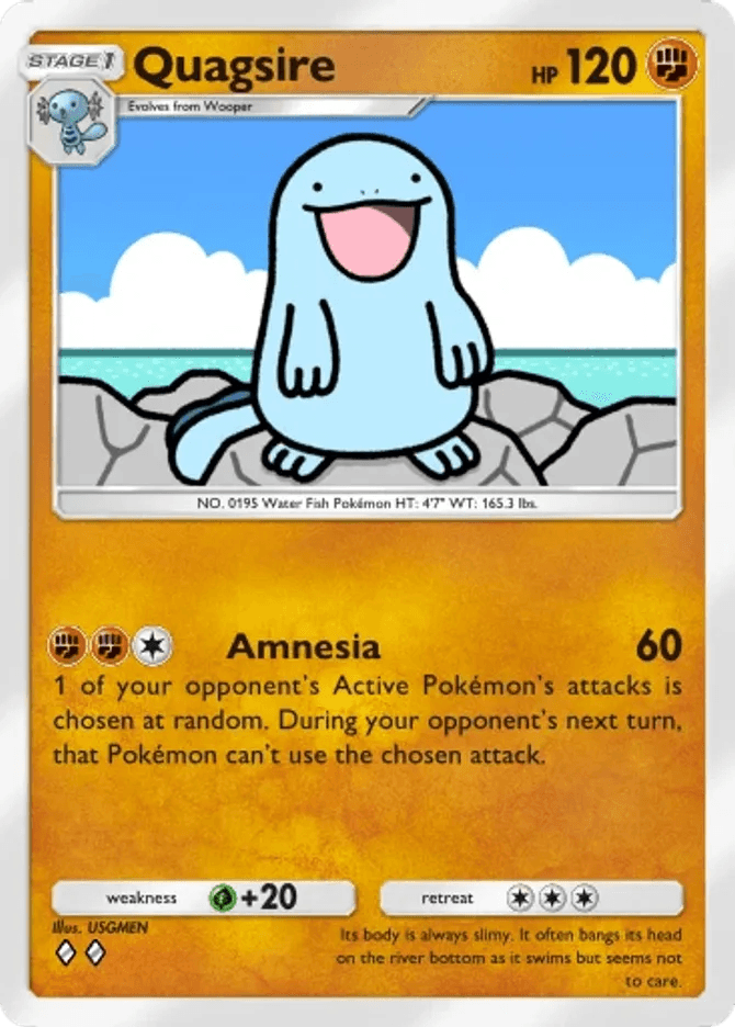 Quagsire card by USGMEN