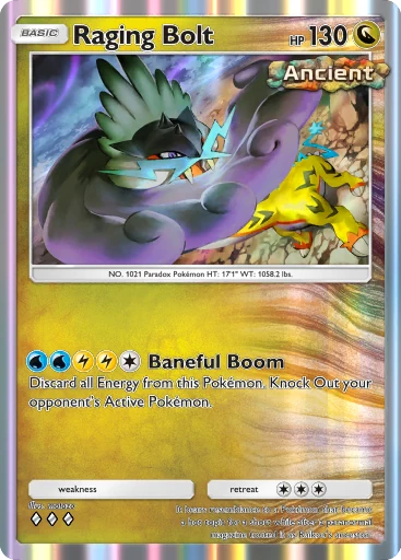 Raging Bolt (b3a-055) card in Pokémon TCG Pocket