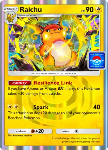 Raichu (pa-044) card in Pokémon TCG Pocket