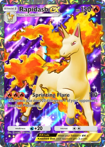 Rapidash ex (b1-253) card in Pokémon TCG Pocket