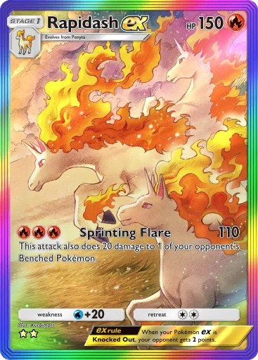 Rapidash ex (b1-274) card in Pokémon TCG Pocket