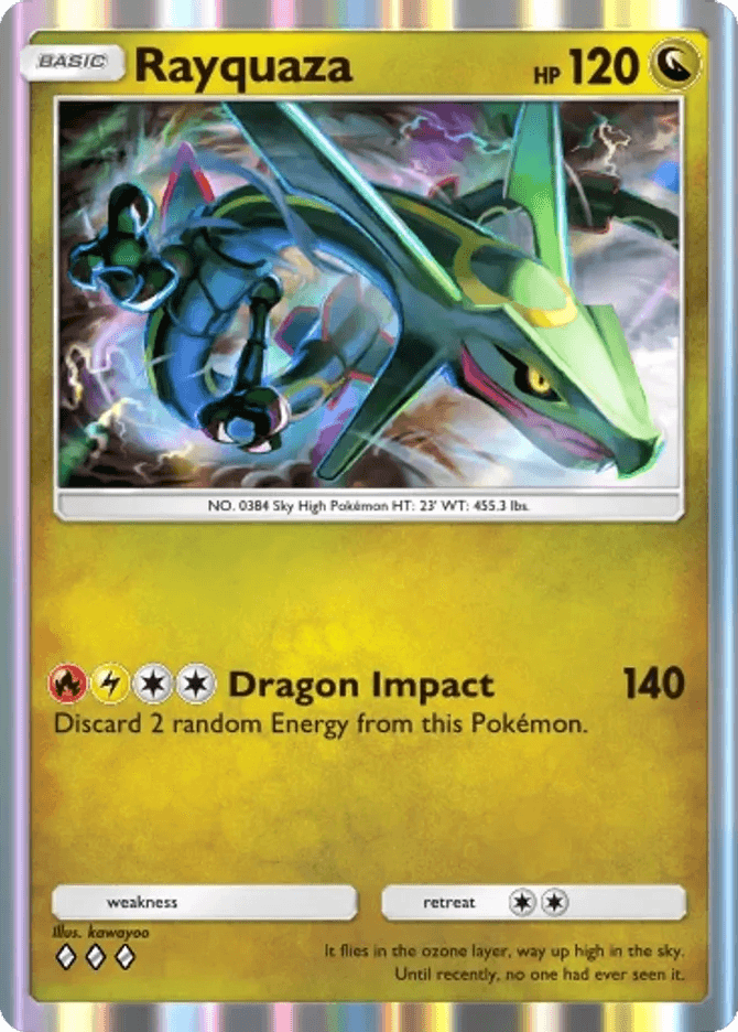 Rayquaza (b4-119) card in Pokémon TCG Pocket