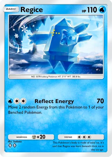 Regice (b3-045) card in Pokémon TCG Pocket
