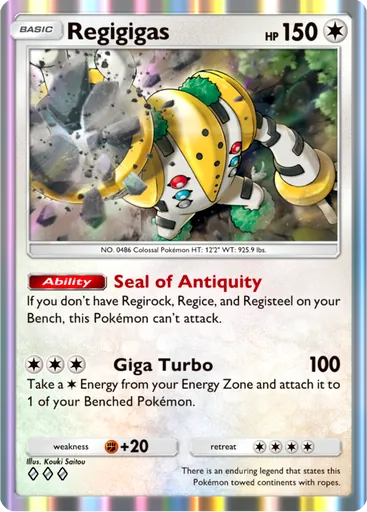 Regigigas (b3-134) card in Pokémon TCG Pocket