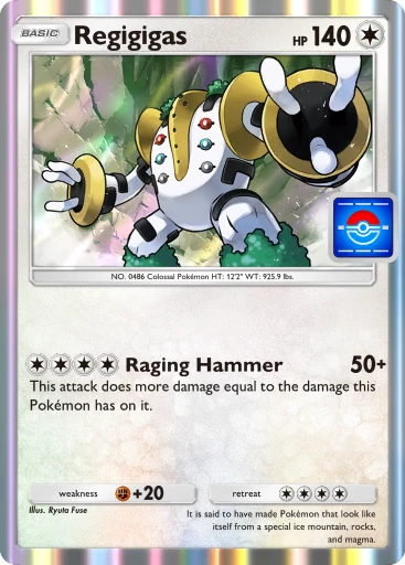 Regigigas (pa-115) card in Pokémon TCG Pocket