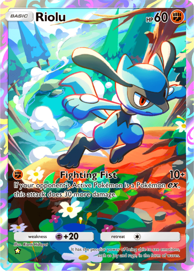 Riolu card by Rianti Hidayat