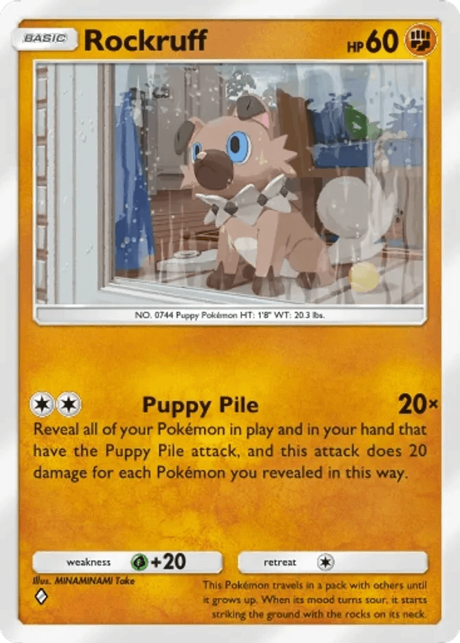rockruff pokemon card price - 123/236 The item may be similar but not exactly the same as the image (e.g Rockruff holo - Sun &