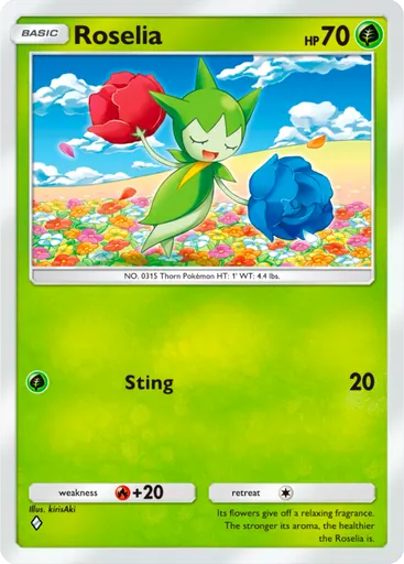 Roselia (a2-008) card in Pokémon TCG Pocket