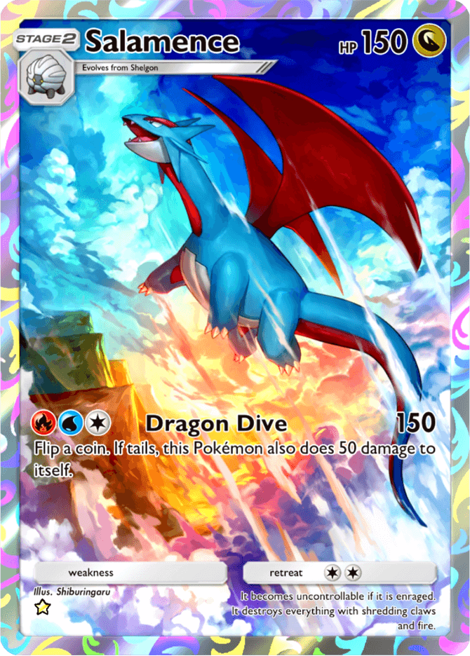 Shiburingaru이(가) 그린 Salamence 카드