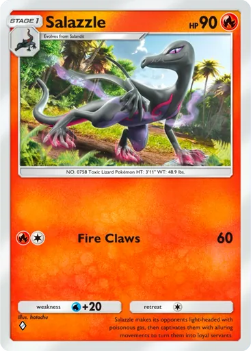 Salazzle (a1-050) card in Pokémon TCG Pocket