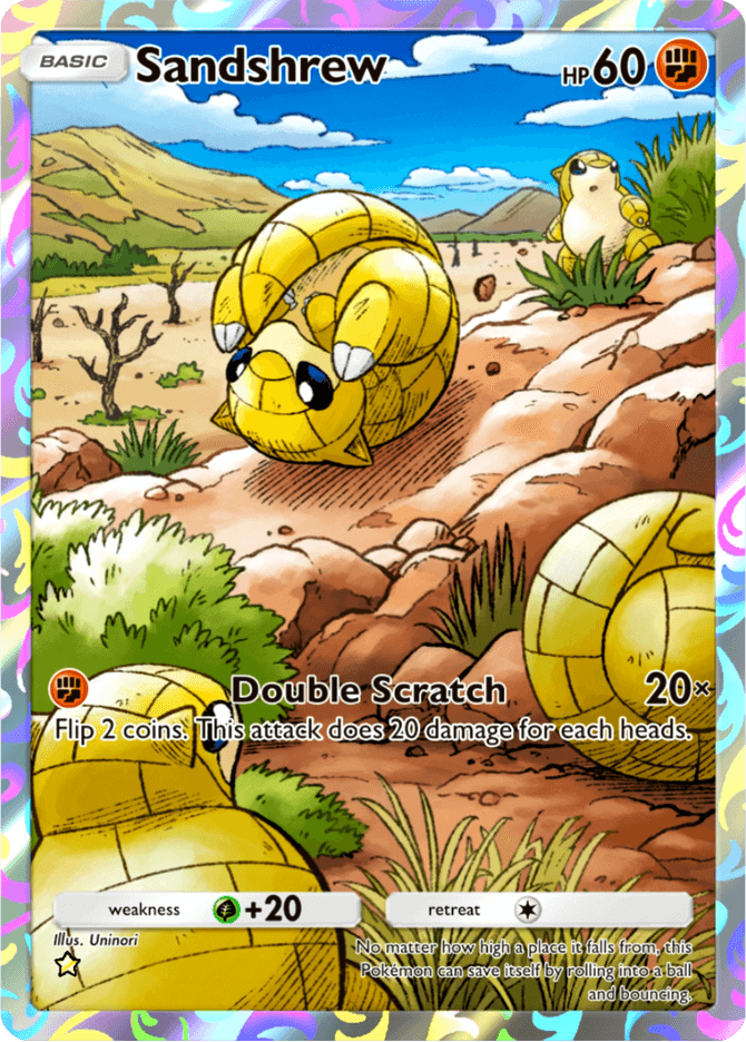 Sandshrew card by Uninori