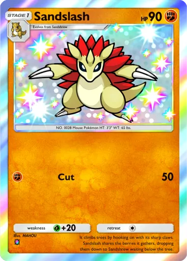 Sandslash (b1a-095) card in Pokémon TCG Pocket
