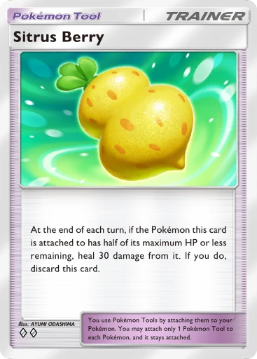 Sitrus Berry (b1-218) card in Pokémon TCG Pocket