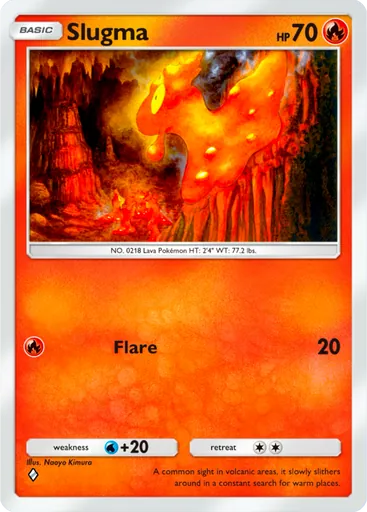 Slugma (a2-025) card in Pokémon TCG Pocket