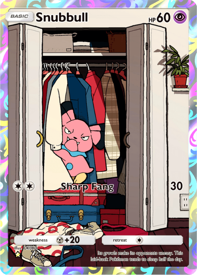 Snubbull card by OKUBO