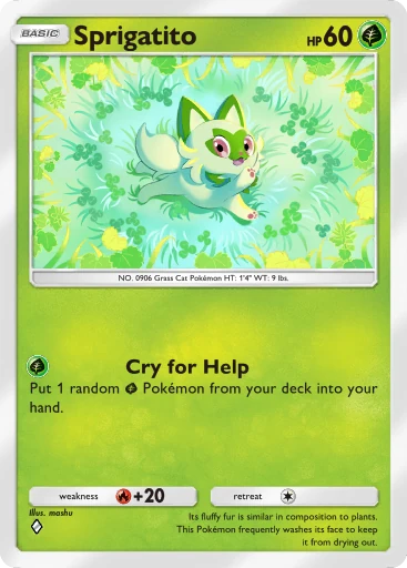 Sprigatito (a4b-049) card in Pokémon TCG Pocket