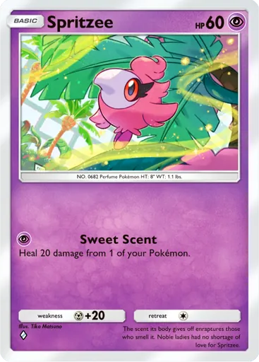 Spritzee (b1a-035) card in Pokémon TCG Pocket
