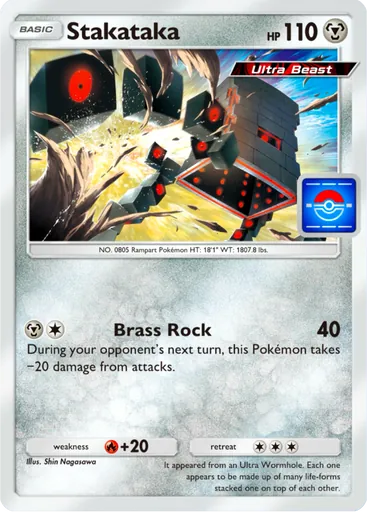 Stakataka (pa-080) card in Pokémon TCG Pocket
