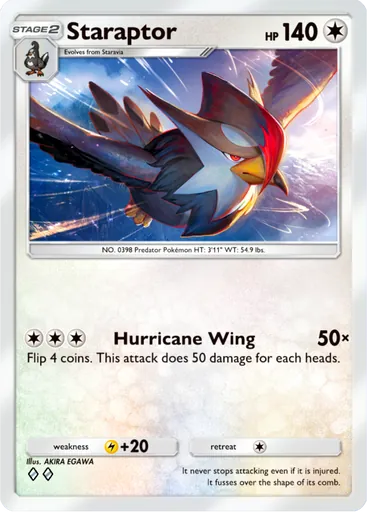 Staraptor (b1a-061) card in Pokémon TCG Pocket