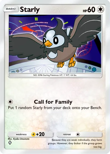 Starly (b1a-059) card in Pokémon TCG Pocket