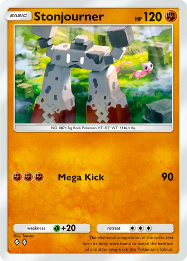 Stonjourner (a1a-048) card in Pokémon TCG Pocket