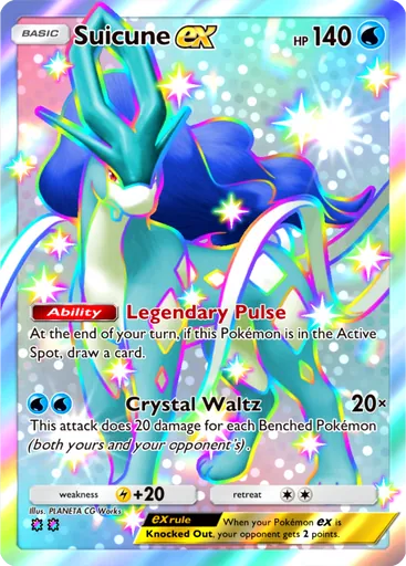 Suicune ex (b2a-127) card in Pokémon TCG Pocket