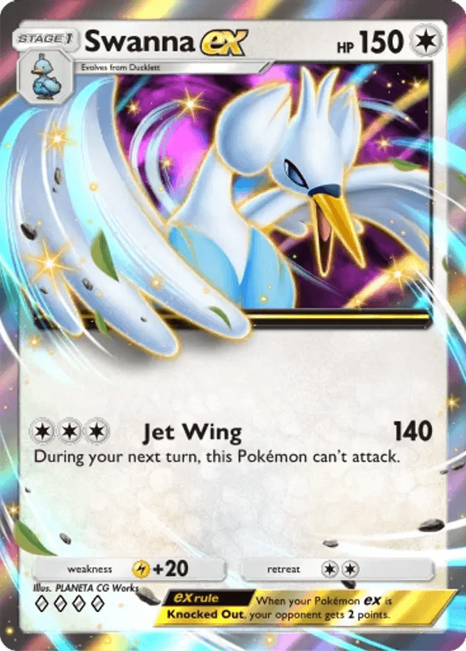 Swanna ex (b4-141) card in Pokémon TCG Pocket