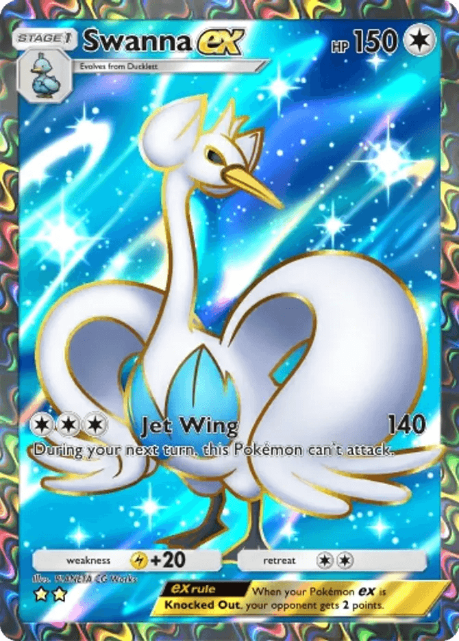 Swanna ex (b4-189) card in Pokémon TCG Pocket