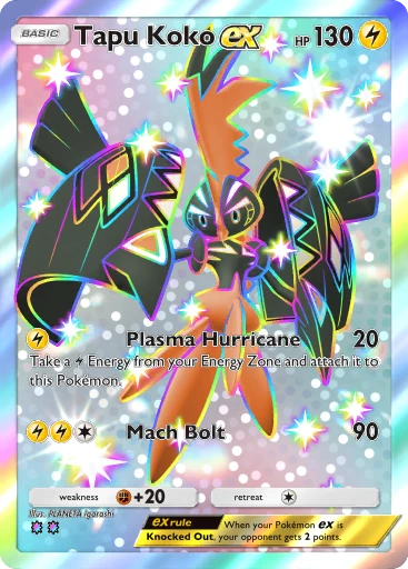Tapu Koko ex (b1-322) card in Pokémon TCG Pocket
