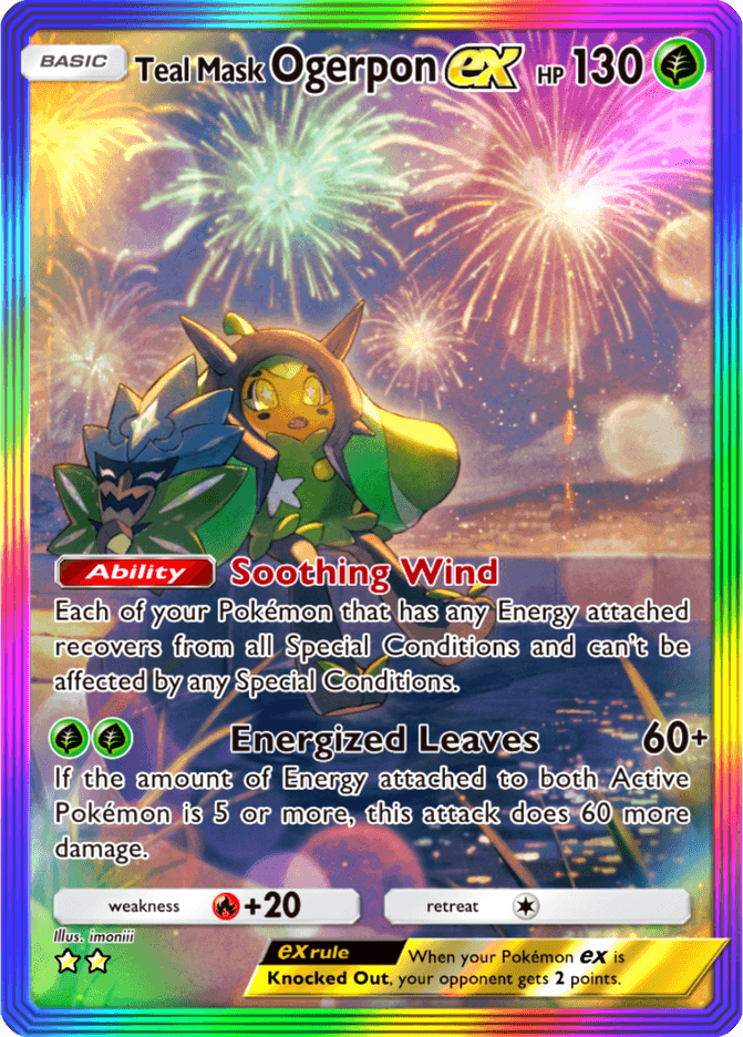 Teal Mask Ogerpon ex (b2-194) card in Pokémon TCG Pocket