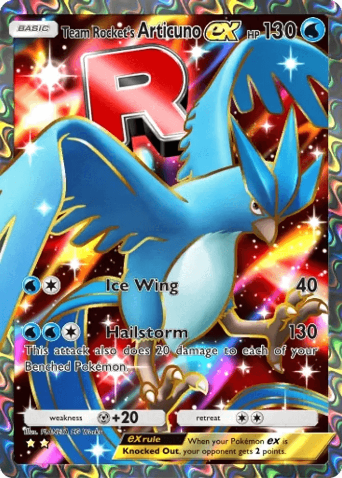 Team Rocket's Articuno ex (b4a-080) card in Pokémon TCG Pocket