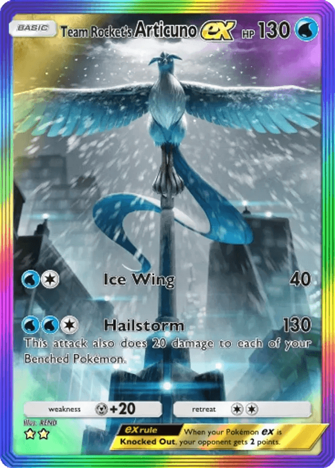 Team Rocket's Articuno ex card by REND