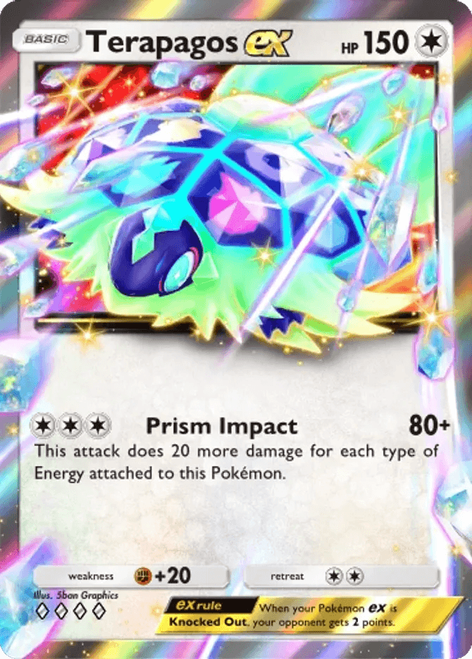 Terapagos ex (b4b-197) card in Pokémon TCG Pocket