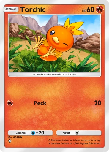 Torchic (b1-033) card in Pokémon TCG Pocket