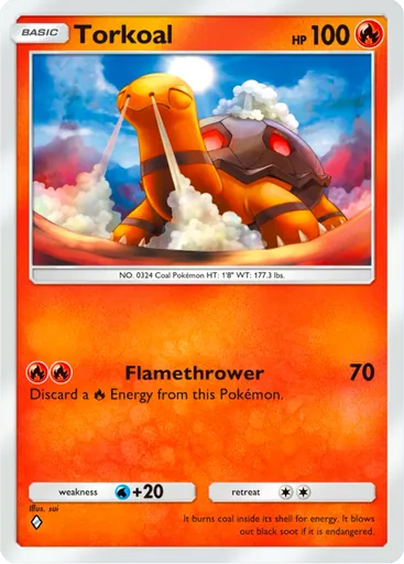 Torkoal (a3b-010) card in Pokémon TCG Pocket