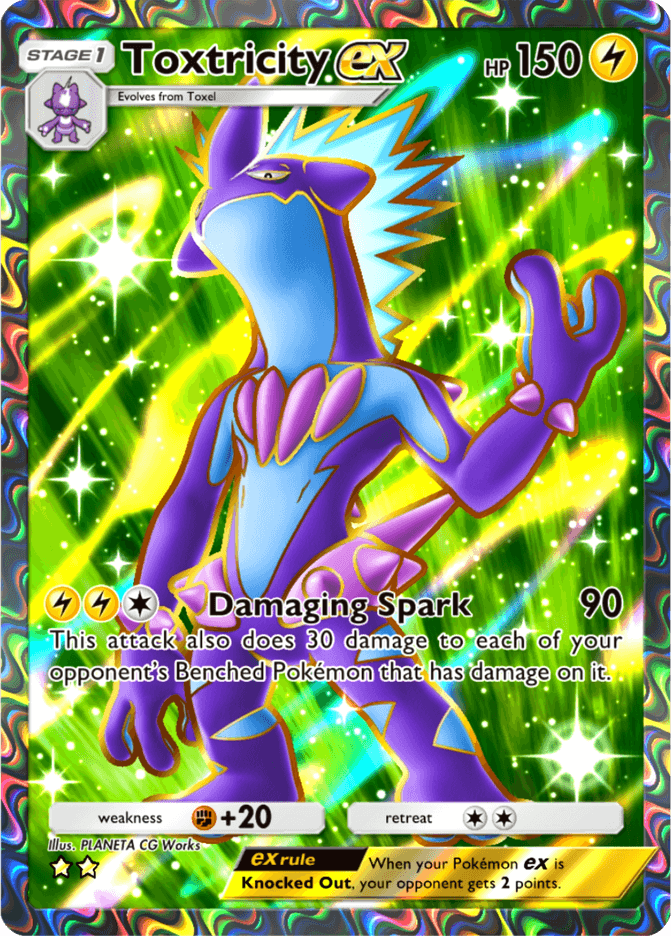 Toxtricity ex (b2-184) card in Pokémon TCG Pocket