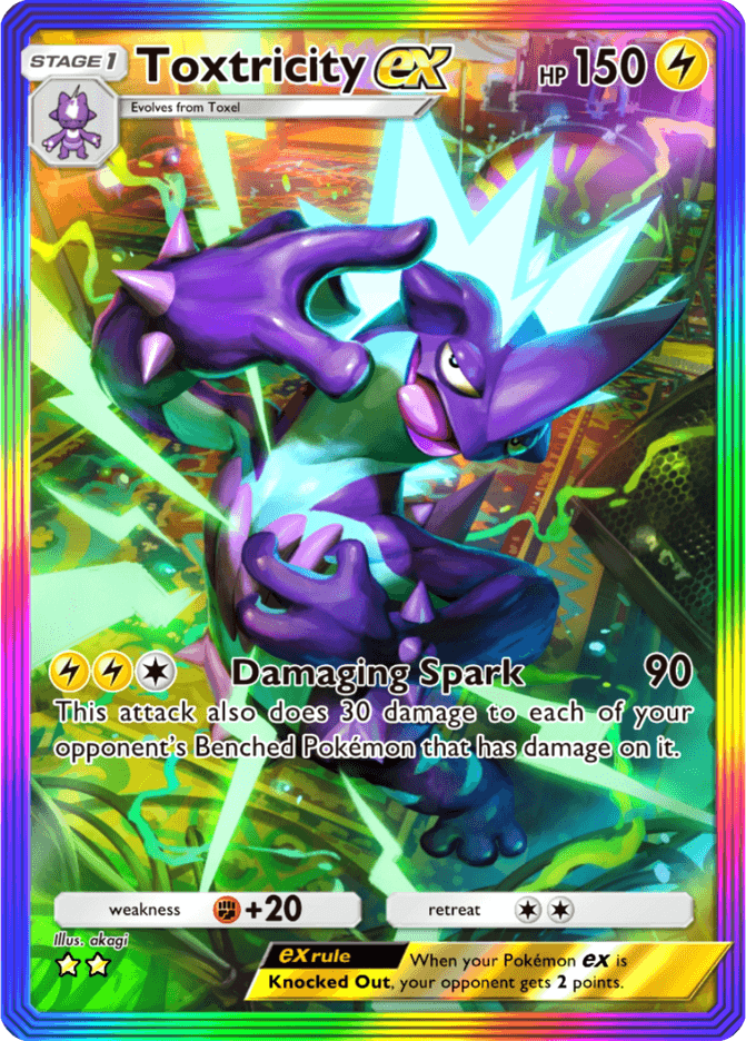 Toxtricity ex (b2-198) card in Pokémon TCG Pocket