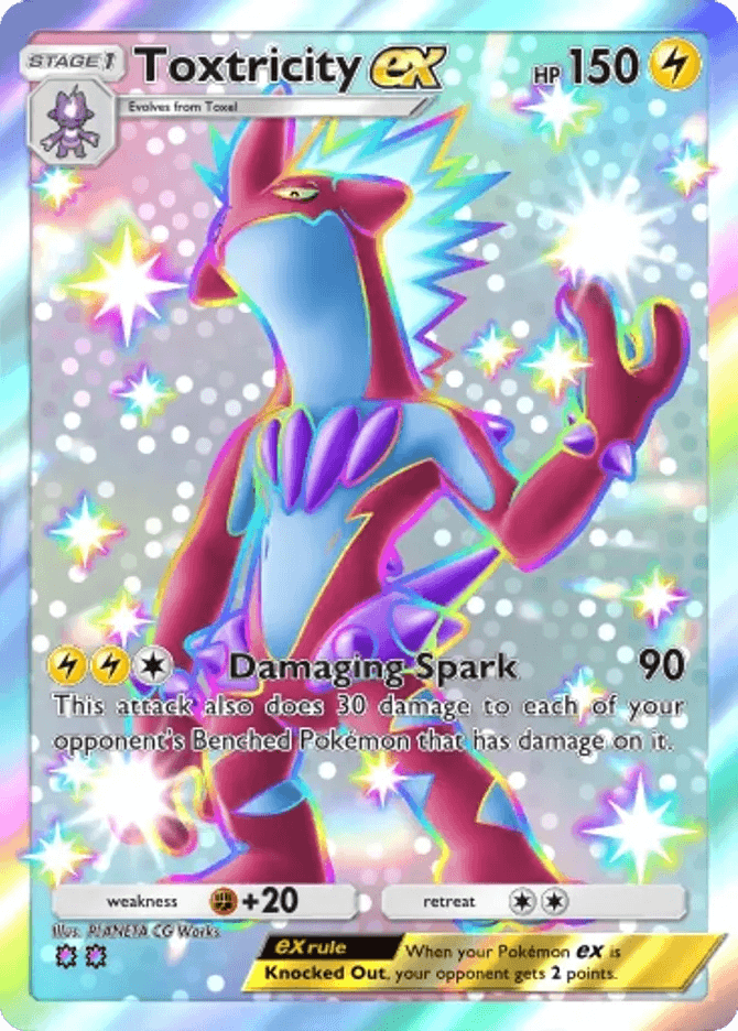 Toxtricity ex (b4a-106) card in Pokémon TCG Pocket