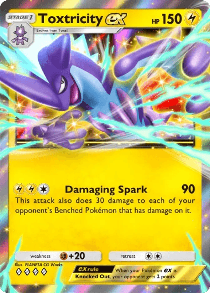 Toxtricity ex (b4b-099) card in Pokémon TCG Pocket
