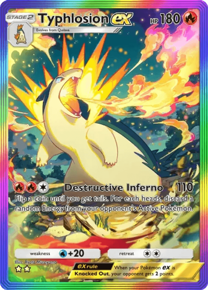 Typhlosion ex card by Ryota Murayama