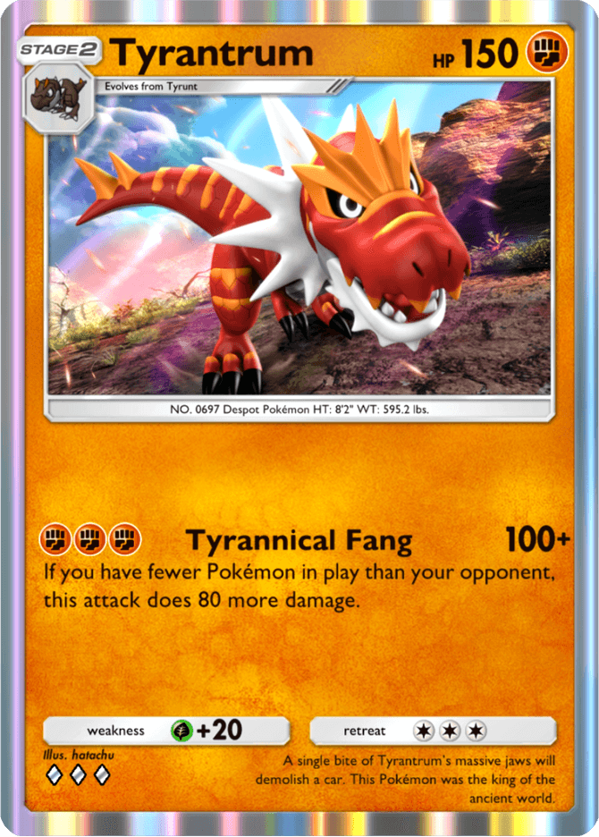 Tyrantrum card by hatachu