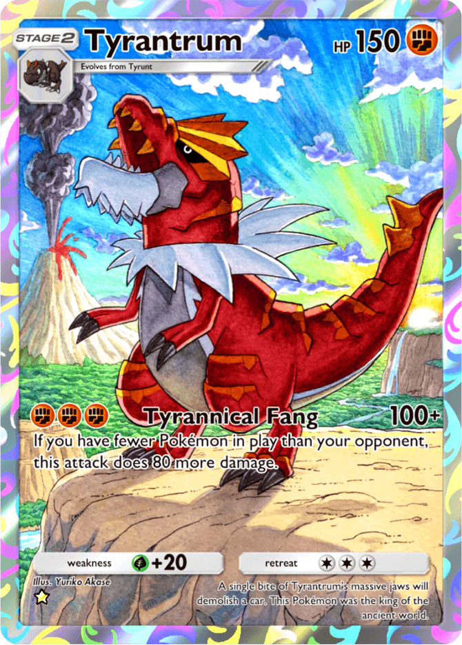 Tyrantrum card by Yuriko Akase