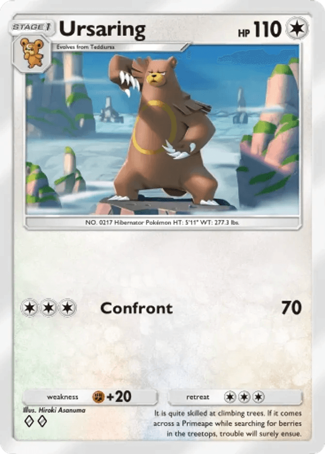 Ursaring card by Hiroki Asanuma